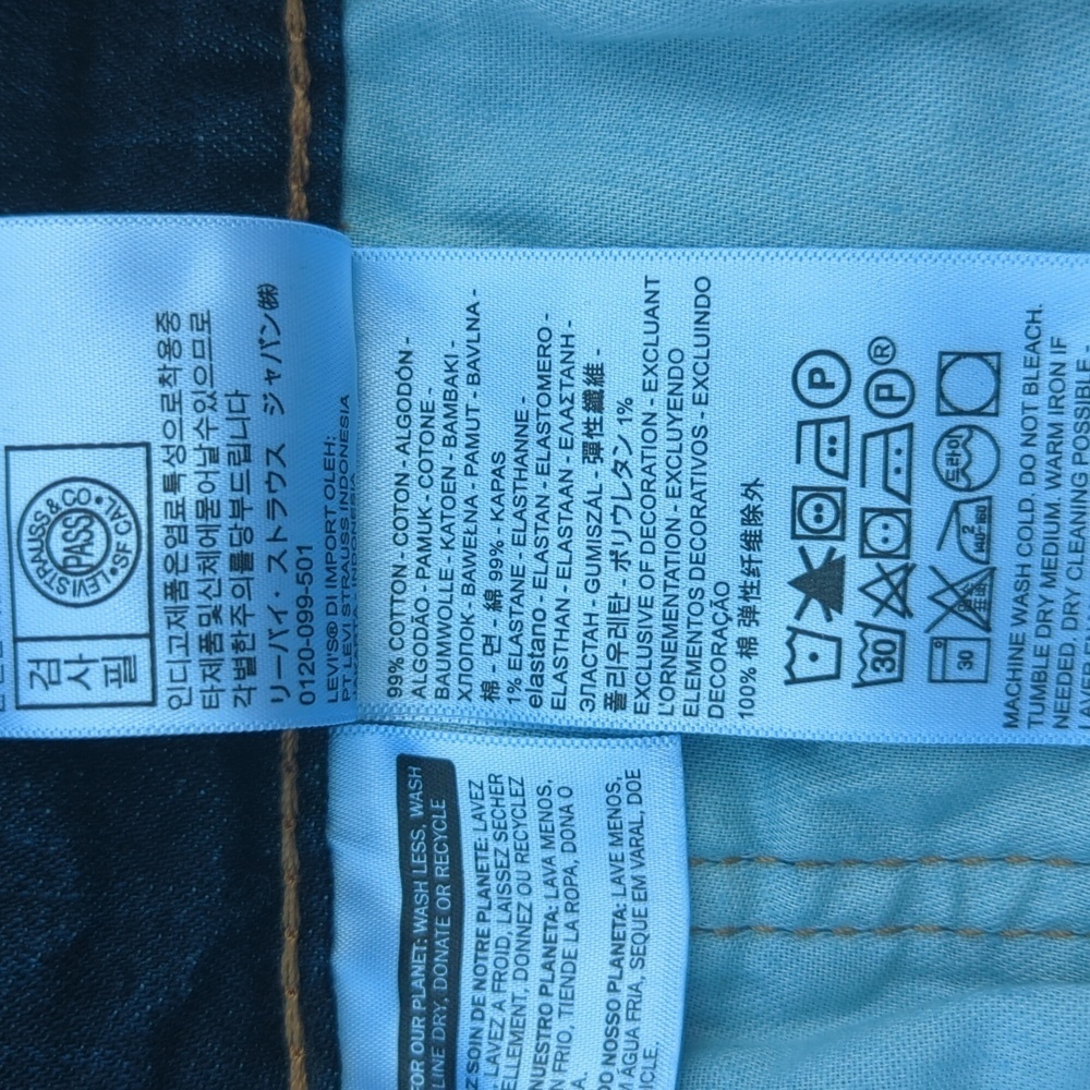 Levis Mens 505 Levi Strauss Regular Straight Fit blue Jeans. - Picture 12 of 12